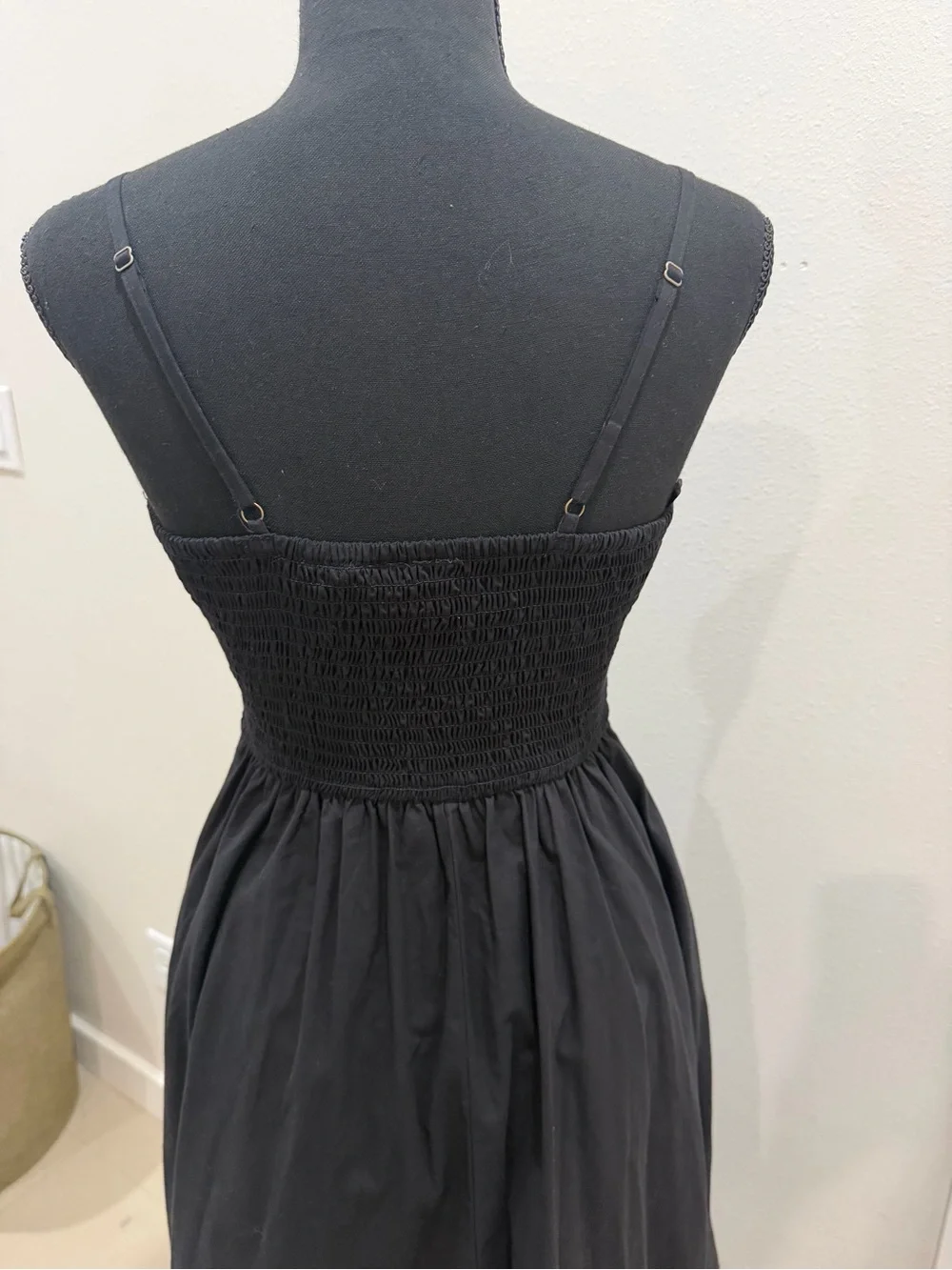 Sincerely Jules Black Midi Dress with Front Buttons - Picture 3 of 9